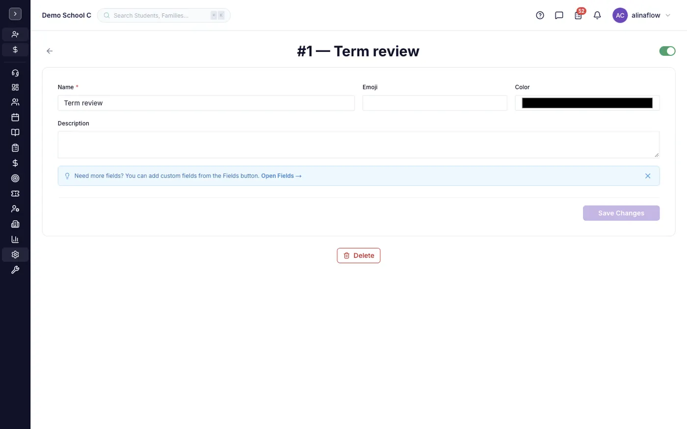 A evaluation type record