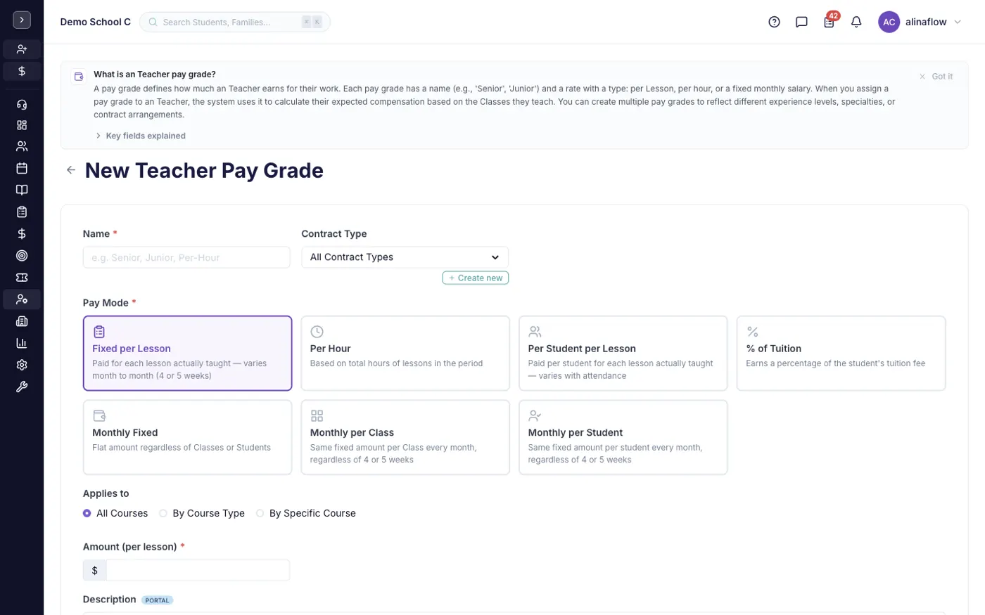 The new teacher pay grade form