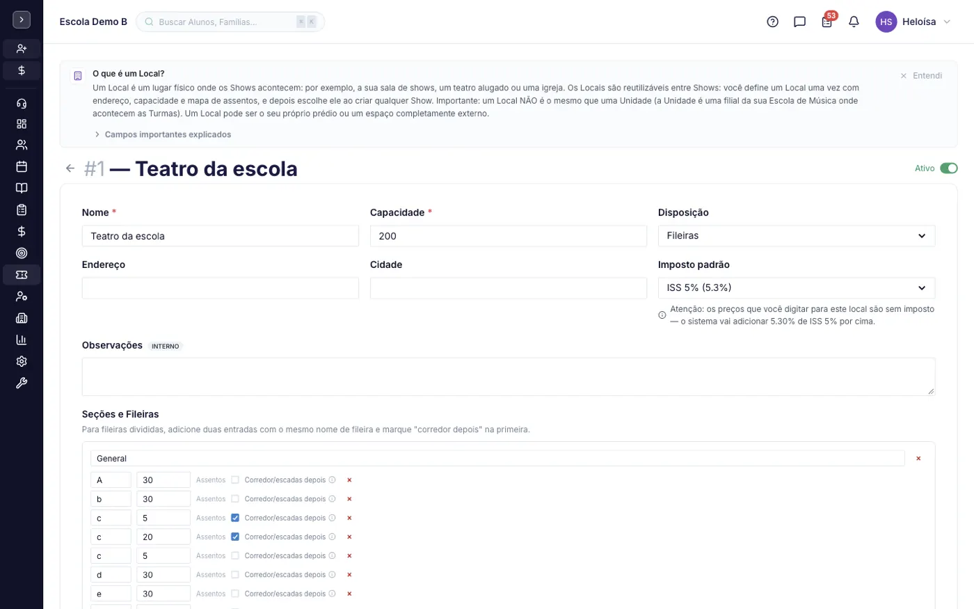 Um registro aberto